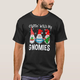 T-shirt Jardinage 4\Nain de jardin Noël Chillin avec mon g
