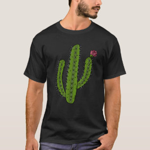 T-shirt Jardinage 4\TEE CACTUS MIGNON CACTUS AVEC UNE FLEU
