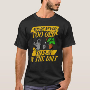 T-shirt Jardinage Amusant Personnes Âgées Fleuriste
