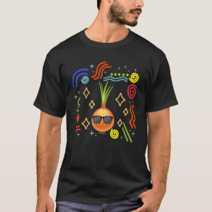 T-shirt Jardinage de légumes oignon Végétalien Sain Végéta
