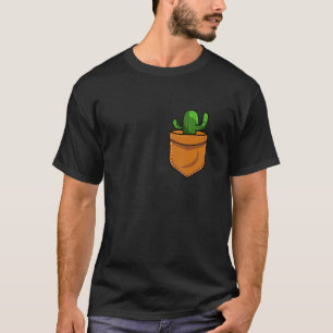 T-shirt Jardinage de poches Cactus Succulent Plante Jardin