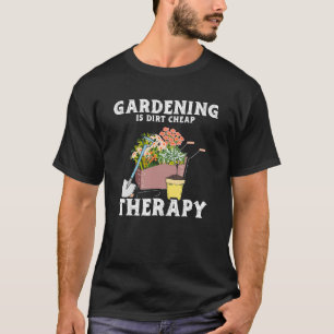 T-shirt Jardinage Dirt pas cher Thérapie Jardin Plante Gar