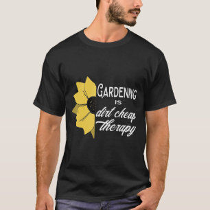 T-shirt Jardinage Est Juste Thérapie Bon Marché Fleur Jard