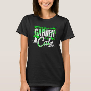 T-shirt Jardinage Fleurs Plantes Gardener Jardin Chat