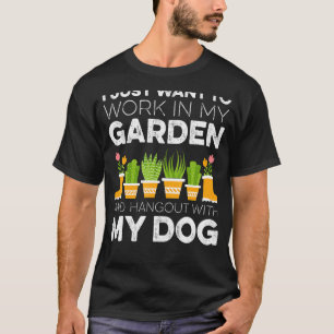 T-shirt Jardinage Gardener de chien Jardin Animaux de comp