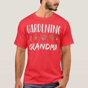 T-shirt Jardinage grand-mère jardinier jardin grand-Plante