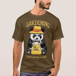 T-shirt Jardinage Parce Que Le Meurtre Est Un Mal Plante