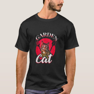T-shirt Jardinage Plante Fleurs Jardinier Jardin Chat