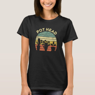 T-shirt Jardinage Pot Tête Pothead Femmes Jardinier