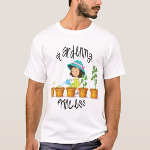 T-shirt Jardinage Princess Garden Girls Jeunes enfants