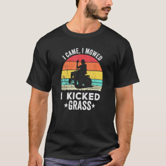 T-shirt Jardinage Tonte de pelouse et bière