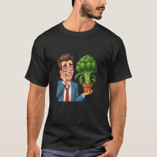 T-shirt Jardinier épuisé avec du brocoli fait maison