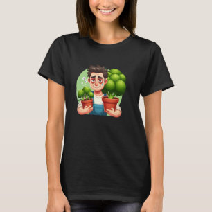 T-shirt Jardinier épuisé avec du brocoli homegrown