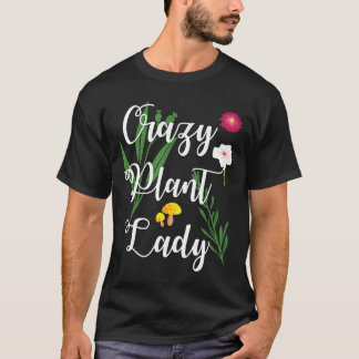 T-shirt Jardinier Femme folle de plantes Jardinage