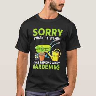 T-shirt Jardinier Je n'écoutais pas Légumes Jardinage