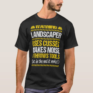 T-shirt Jardinier Paysagiste Lance Outils Paysagiste