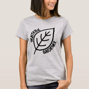 T-shirt Jardinier reconnaissant minimaliste feuille dessin
