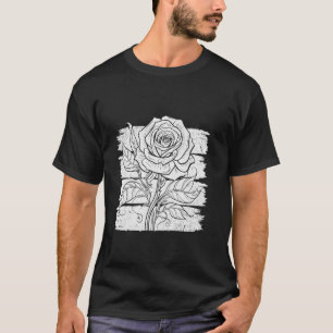 T-shirt Jardinier ROSES Roses Rétro Jardin Drôles Roses