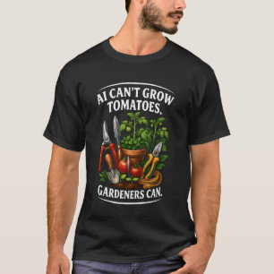 T-shirt Jardinier Vs. L'IA L'entretien de jardin ne peut p