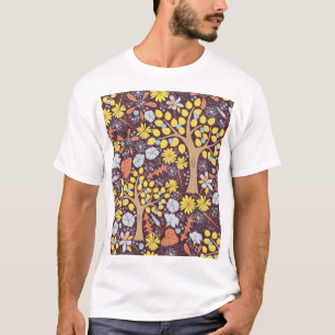 T-shirt Jardins, fleuris, pommier motif