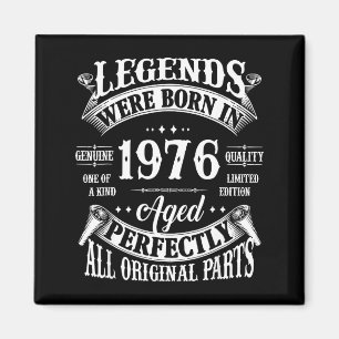 T-shirt Jaren 50e Verjaardag Vintage Geboren 1976 Magneet