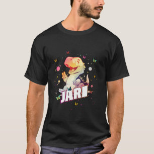 T-shirt JARI - Nom mignon du garçon avec Dinosaur mignon