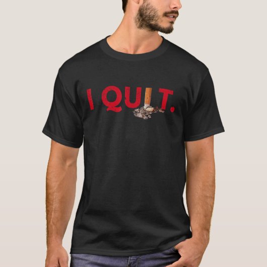 T-shirt J'arrête de fumer Cessez de fumer Non-fumeur Jour (Devant)