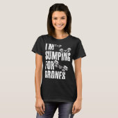 T-shirt J'arrête pour drones drone pilote Quadcopter RC (Devant entier)