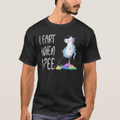 T-shirt J'Arrive Quand Je Pee Unicorn Farage 1 (Devant)