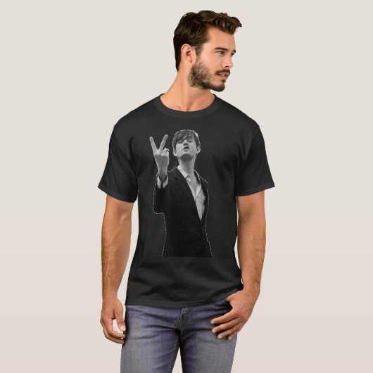 T-shirt Jarvis Cocker Classic Outline V Sign Artwork High  (Devant entier)
