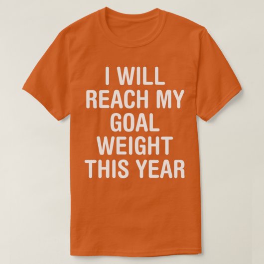T-shirt J'Atteindrai Mon Objectif Cette Année (Design devant)