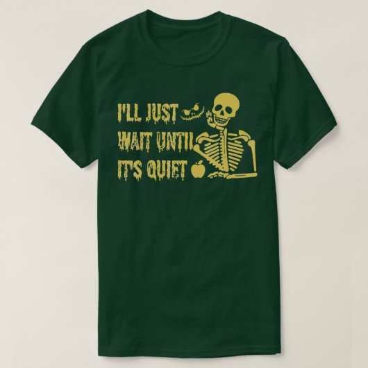 T-shirt J'attendrai juste jusqu'à ce qu'il soit calme Sque (Design devant)