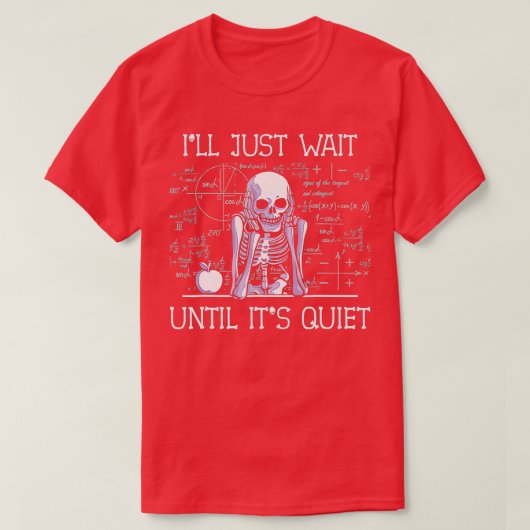 T-shirt J'attendrai juste jusqu'à ce qu'il soit calme Sque (Design devant)