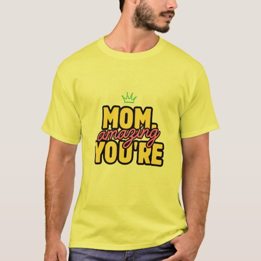 t-shirt jaune à demi-manches (Devant)