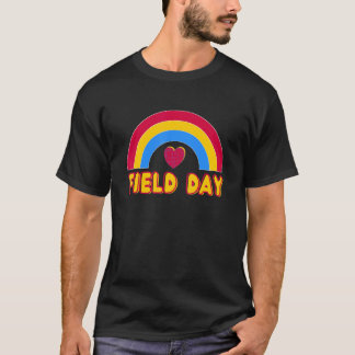 T-shirt Jaune Arc-en-ciel Jour Enseignants Enfants Champ r