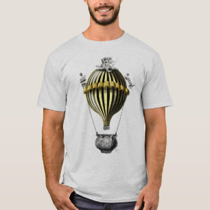 T-shirt Jaune baroque de noir de ballon