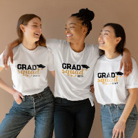 Jaune Black Grad Squad Ajouter Année