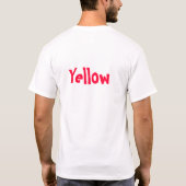 T-shirt jaune bleu (Dos)