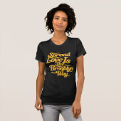 T-shirt Jaune d'amour de Brooklyn (Devant entier)