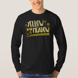 T-shirt Jaune Dans Le Jardin De Jardin Des Prairies Fleur