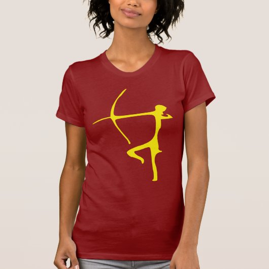 T-shirt jaune d'Archer (Devant)