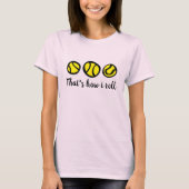 T-shirt jaune | de balle de tennis qui est comment (Devant)