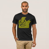 T-shirt Jaune de logo d'escargots de foudre (Devant entier)