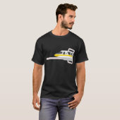 T-shirt Jaune de monorail (Devant entier)