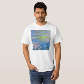 T-shirt jaune de nénuphars de Monet (Devant entier)