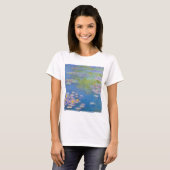 T-shirt jaune de nénuphars de Monet (Devant entier)