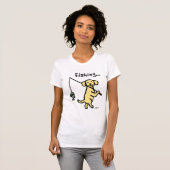 T-shirt jaune de pêcheur de Labrador (Devant entier)