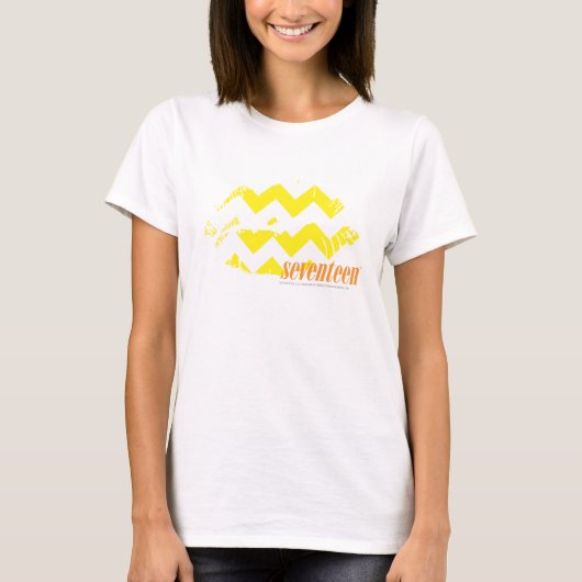 T-shirt Jaune de zigzag (Devant)