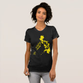 T-shirt Jaune d'îles philippines de Philippine (Devant entier)