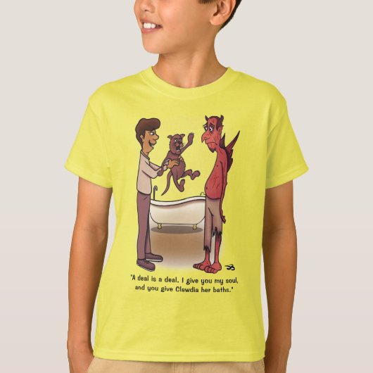 T-shirt Jaune garçon de Clawdia (Devant)